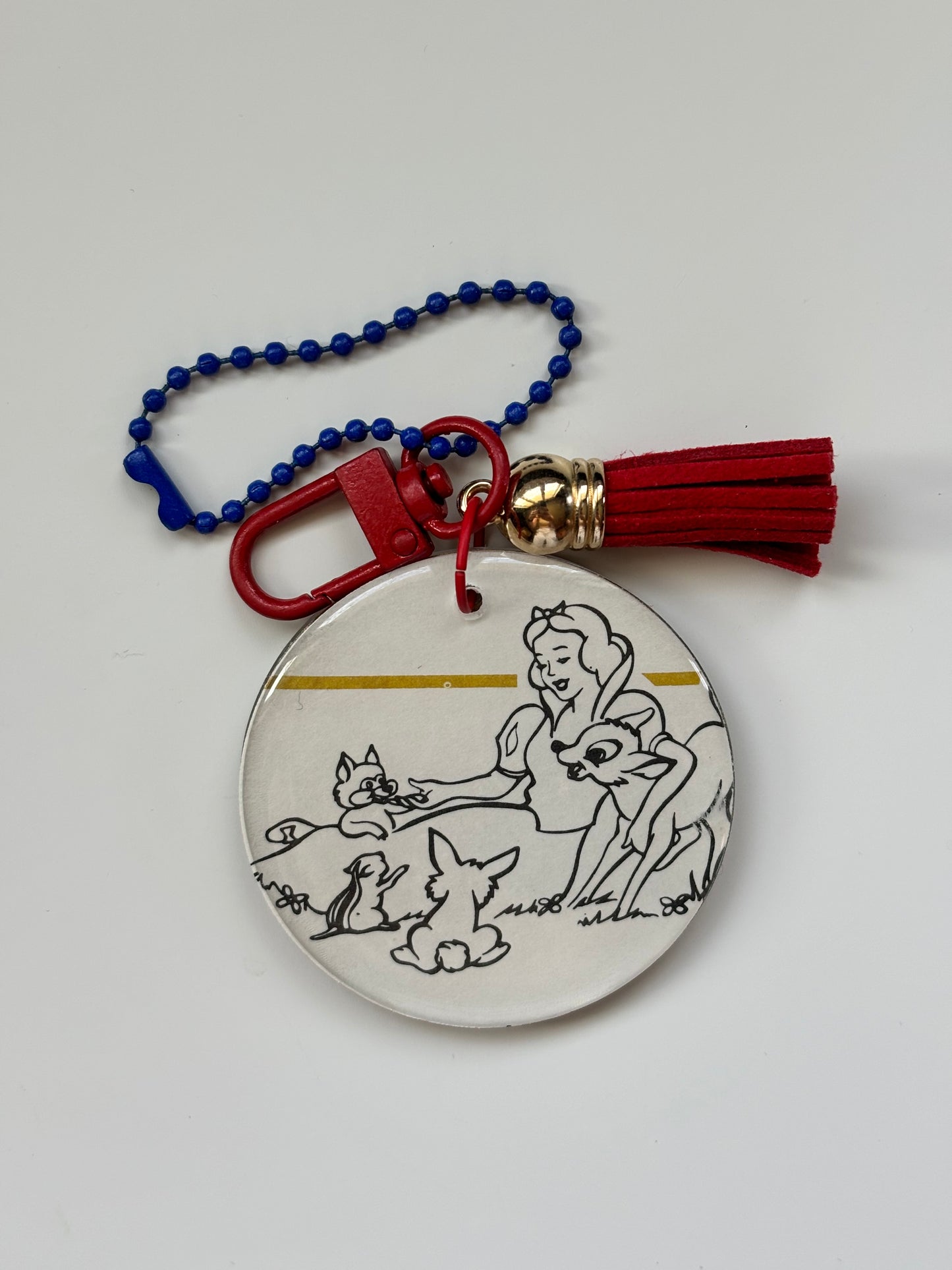 Snow Sketch Keychain