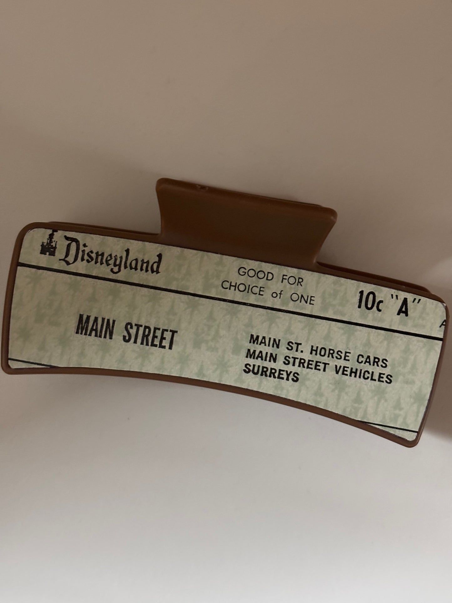 Vintage ticket Hair Clip