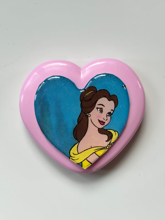 Belle and Beast Heart Mirror