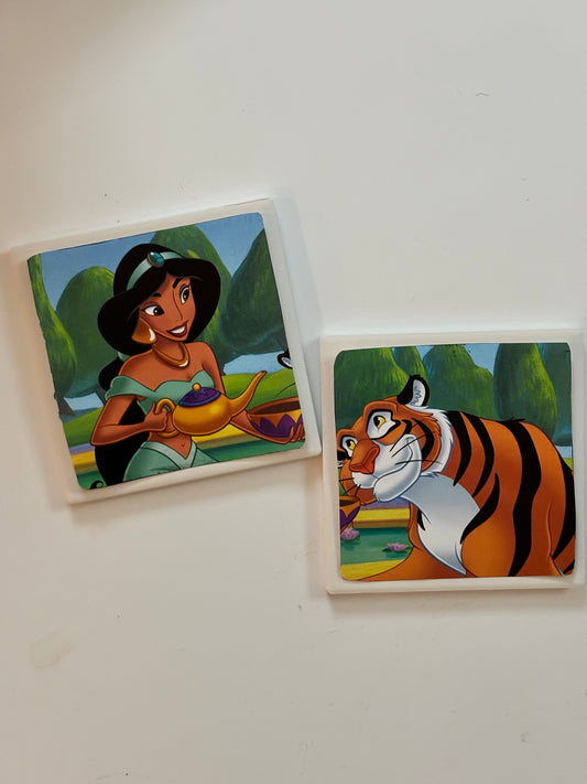 Jasmine and Rajah Coaster Set (2)