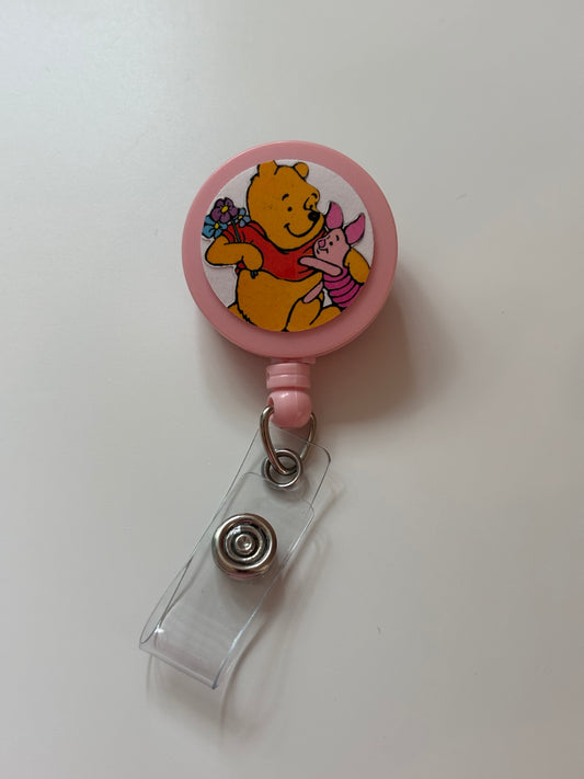 Light Pink friends Badge Reel