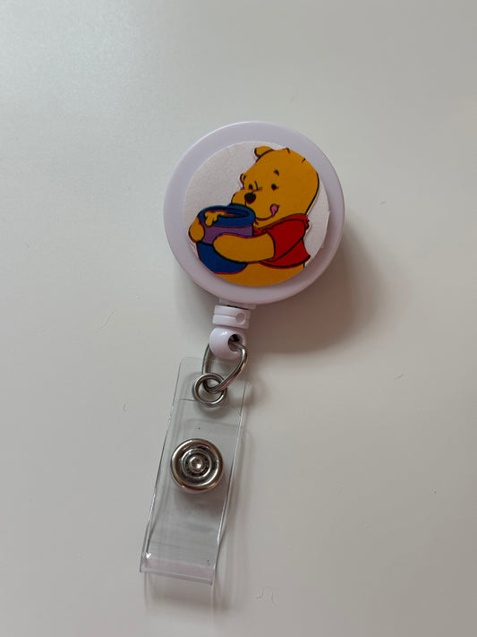 White Honey Badge Reel