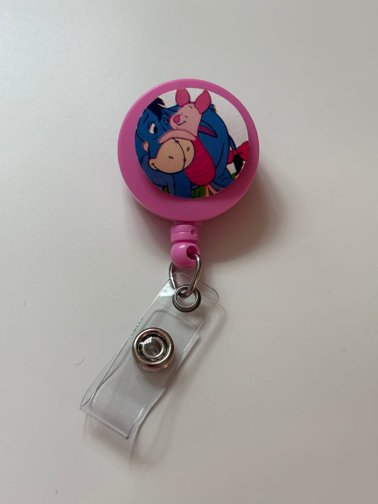 Hot Pink Hug Badge Reel